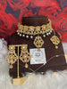 White Beaded Kundan Set